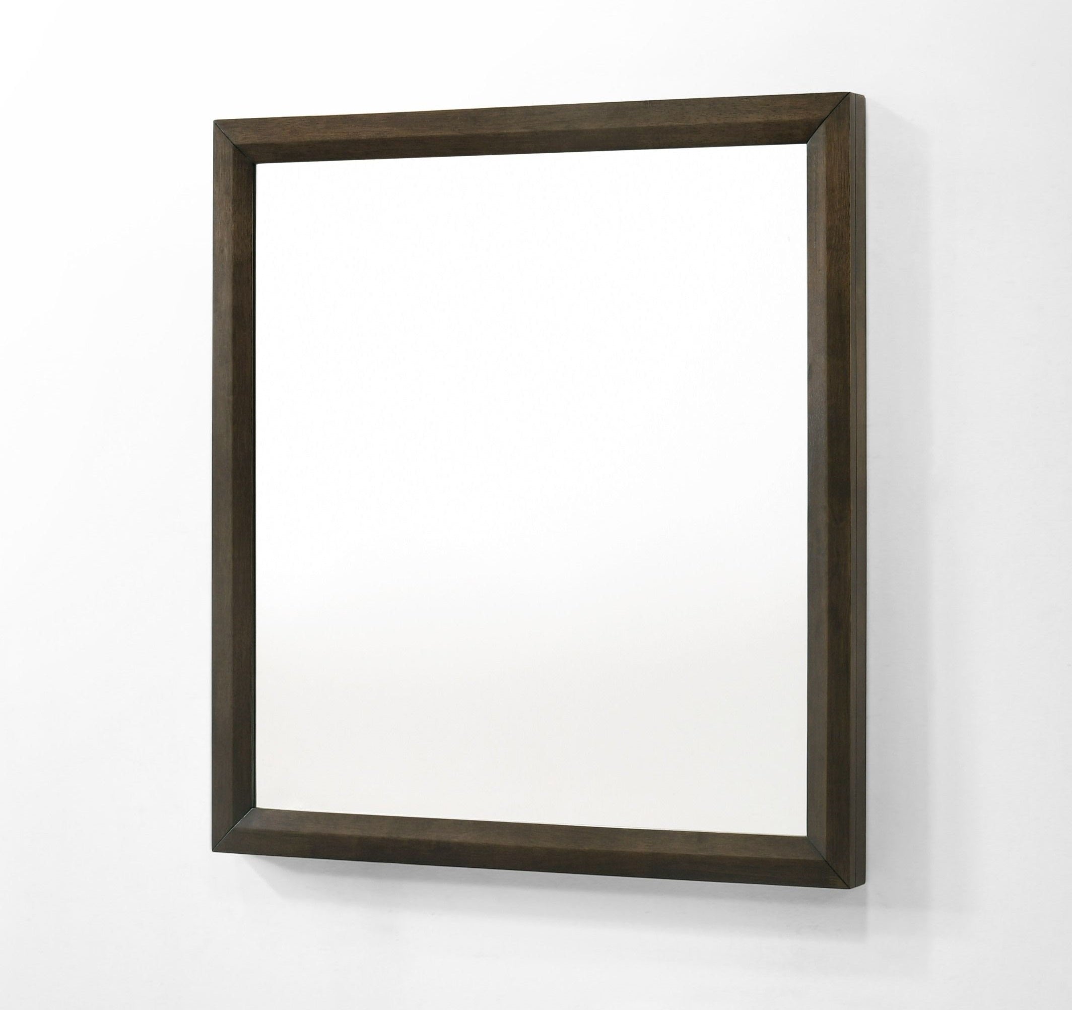 Modrest Manhattan Contemporary Brown Oak Mirror Model VGMA-BR-127-MIR-CRY