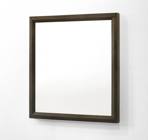 Modrest Manhattan Contemporary Brown Oak Mirror Model VGMA-BR-127-MIR-CRY