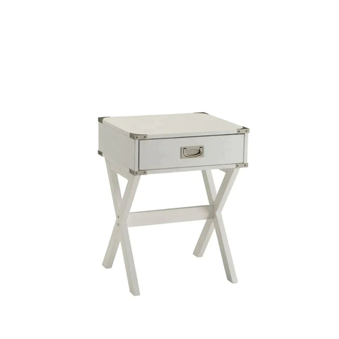 Babs White End Table Model 82824 By ACME Furniture