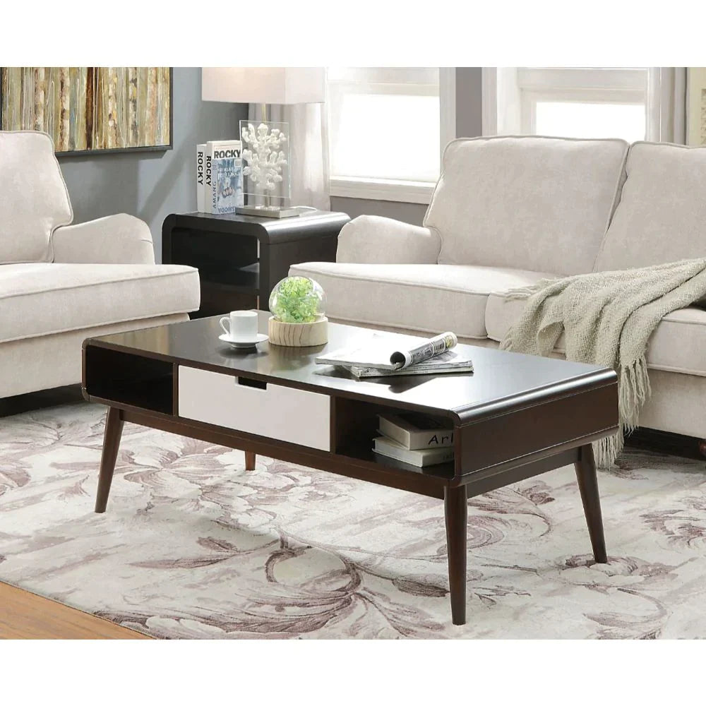 Christa Espresso & White Coffee Table Model 82850 By ACME Furniture