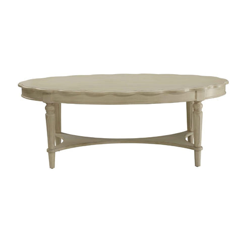 ACME Fordon French Antique White Finish Fordon Coffee Table Model 82920