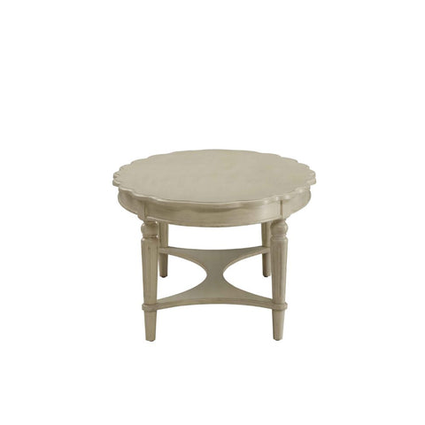 ACME Fordon French Antique White Finish Fordon Coffee Table Model 82920