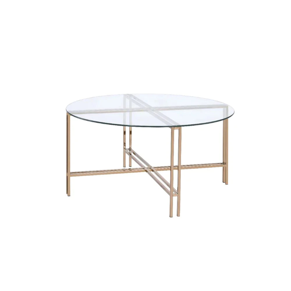 Veises Champagne Coffee Table Model 82995 By ACME Furniture