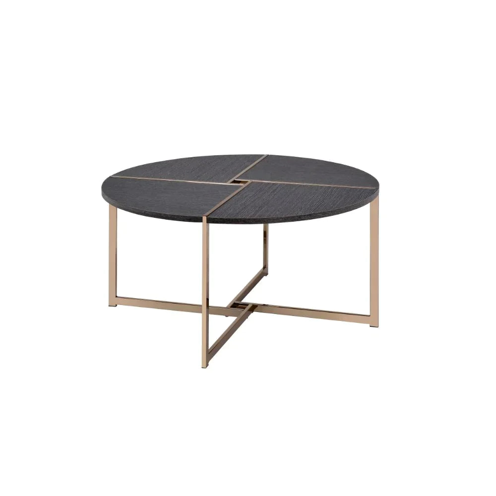 Bromia Black & Champagne Coffee Table Model 83005 By ACME Furniture
