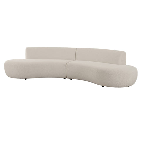 Divani Casa Weldon Modern Off White Fabric Curved Sectional Model VGOD-ZW-24024-G468-1A