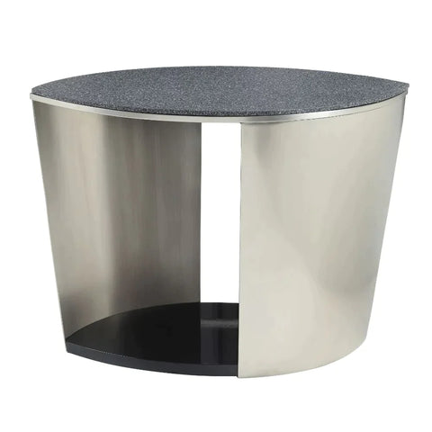 Thyge Satin Plated & Glass Stone End Table Model 83042 By ACME Furniture