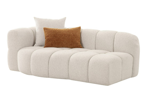 Divani Casa Freya Modern Beige Fabric Sectional With Console Model VGOD-RD-047-BGE