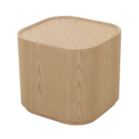 Modrest Quillen Modern Natural Ash Square End Table Model VGOD-LZ-408E