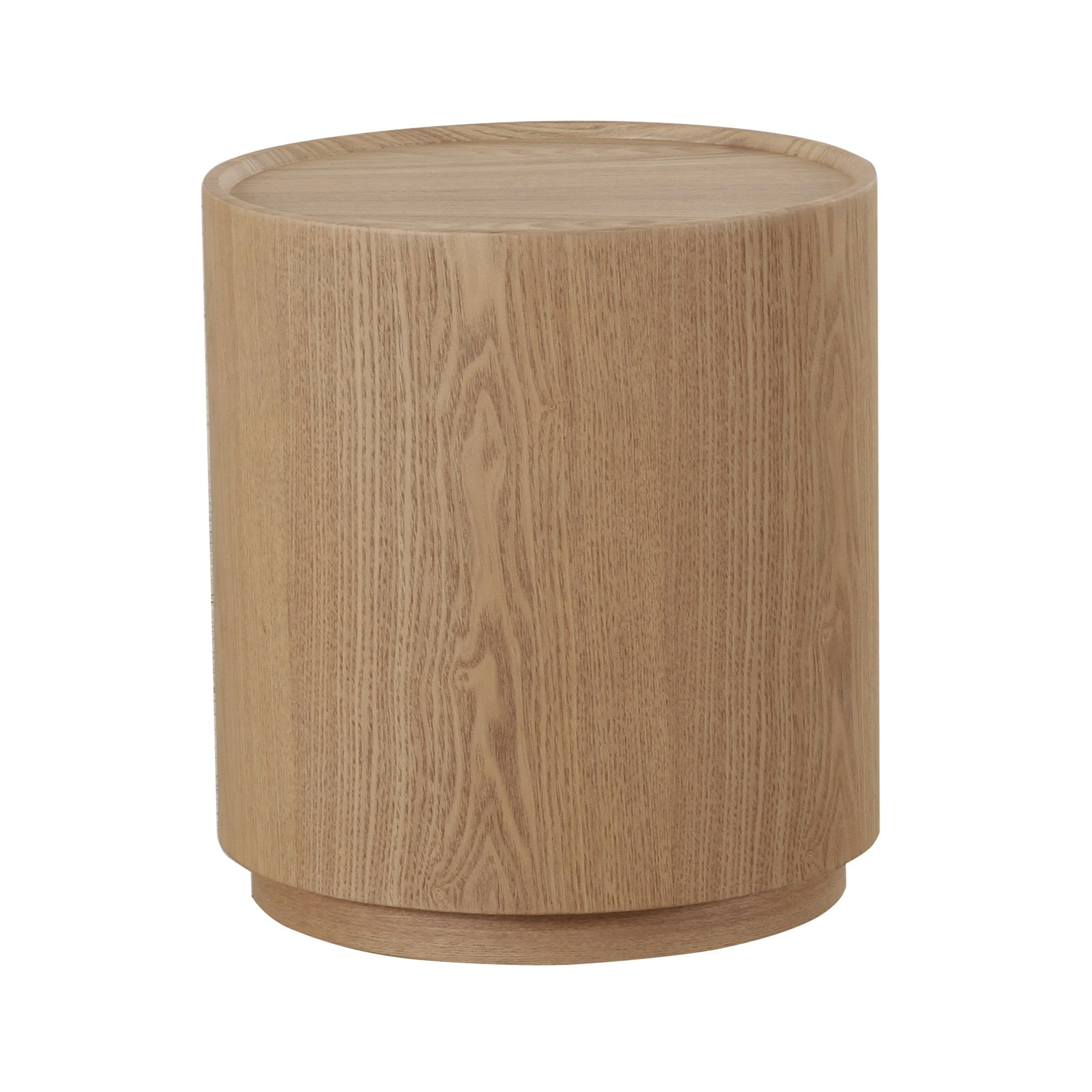 Modrest Quillen Modern Natural Ash Round End Table Model VGOD-24DY037E