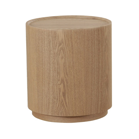Modrest Quillen Modern Natural Ash Round End Table Model VGOD-24DY037E