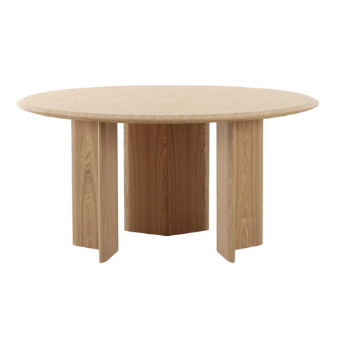 Modrest Masuda Modern Natural Ash Round Dining Table Model VGOD-LZ-398DT-R