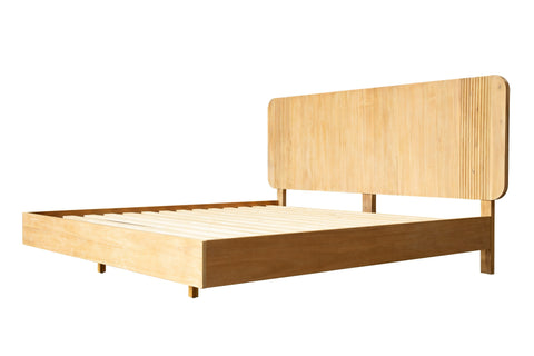 Modrest Jacobson Modern Natural Acacia Bed Model VGWD-LYO-BED