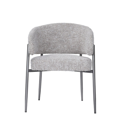 Modrest Thomas Modern Grey Fabric & Pewter Dining Chair Model VGEU-MC-7632CH-A-GRY