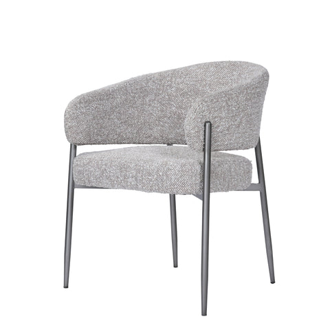 Modrest Thomas Modern Grey Fabric & Pewter Dining Chair Model VGEU-MC-7632CH-A-GRY