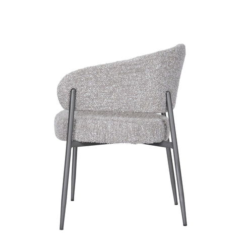 Modrest Thomas Modern Grey Fabric & Pewter Dining Chair Model VGEU-MC-7632CH-A-GRY