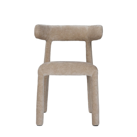 Modrest Homan Modern Beige Velvet Dining Chair Model VGEU-MC-7790CH-BGE