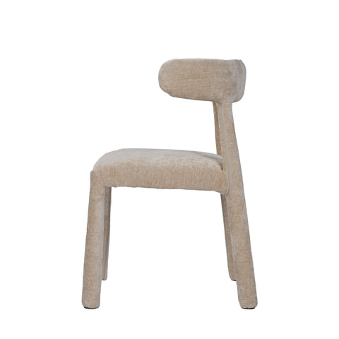 Modrest Homan Modern Beige Velvet Dining Chair Model VGEU-MC-7790CH-BGE
