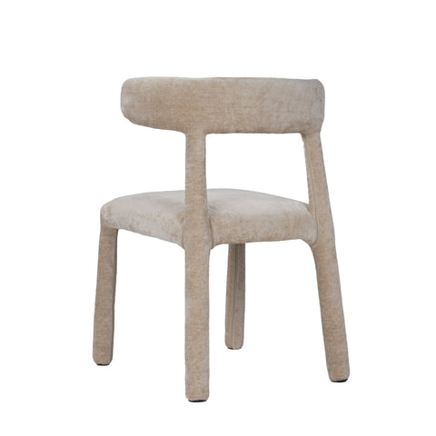 Modrest Homan Modern Beige Velvet Dining Chair Model VGEU-MC-7790CH-BGE