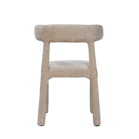 Modrest Homan Modern Beige Velvet Dining Chair Model VGEU-MC-7790CH-BGE