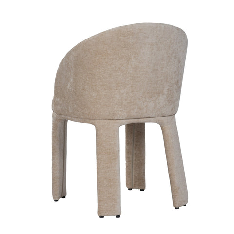 Modrest Sarkis Modern Beige Velvet Dining Chair Model VGEU-MC-7789CH-BGE