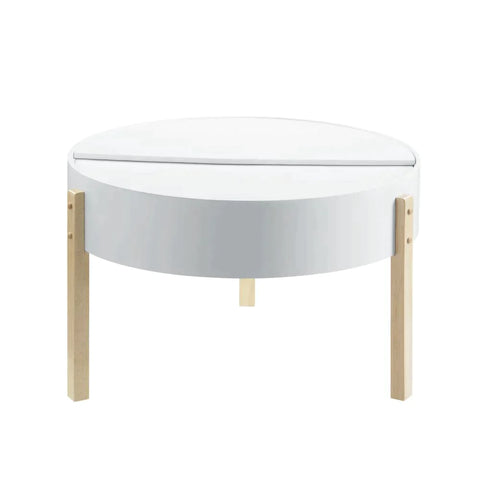 Bodfish White & Natural Coffee Table Model 83215 By ACME Furniture