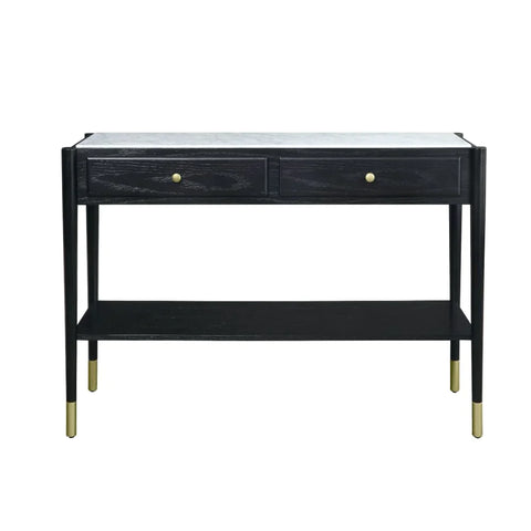 Atalia Marble & Black Accent Table Model 83228 By ACME Furniture