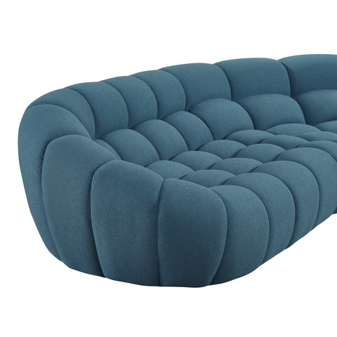 Divani Casa Yolonda Dark Teal Fabric Sectional Sofa Model VGEV-2126B-TEAL-SECT