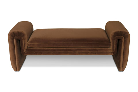Divani Casa Bentley Modern Brown Velvet Sofa Set Model VGAH-AG146-SET-BRN