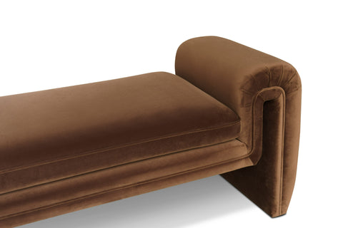Divani Casa Bentley Modern Brown Velvet Sofa Set Model VGAH-AG146-SET-BRN