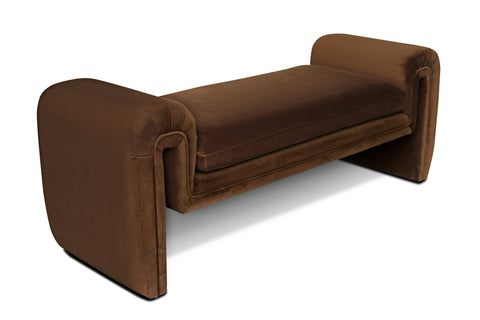 Divani Casa Bentley Modern Brown Velvet Sofa Set Model VGAH-AG146-SET-BRN