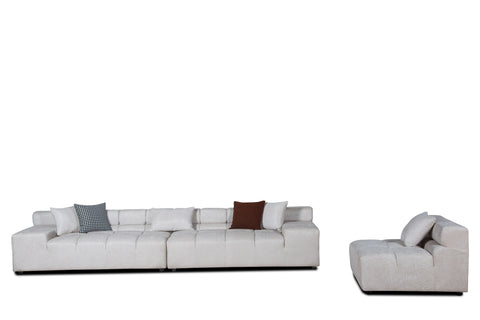 Divani Casa Rhonda Modern Beige Fabric Modular Sectional Sofa Model VGAH-SF2037-BGE