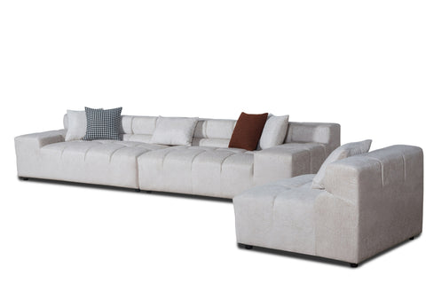 Divani Casa Rhonda Modern Beige Fabric Modular Sectional Sofa Model VGAH-SF2037-BGE