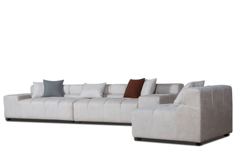 Divani Casa Rhonda Modern Beige Fabric Modular Sectional Sofa Model VGAH-SF2037-BGE