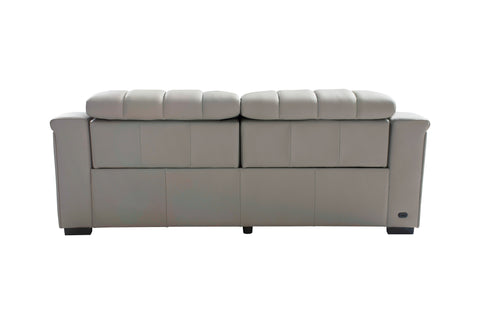 Divani Casa Paddy Modern Grey Leather Sofa With 2 Recliners Model VGMB-MB-R352-GRY