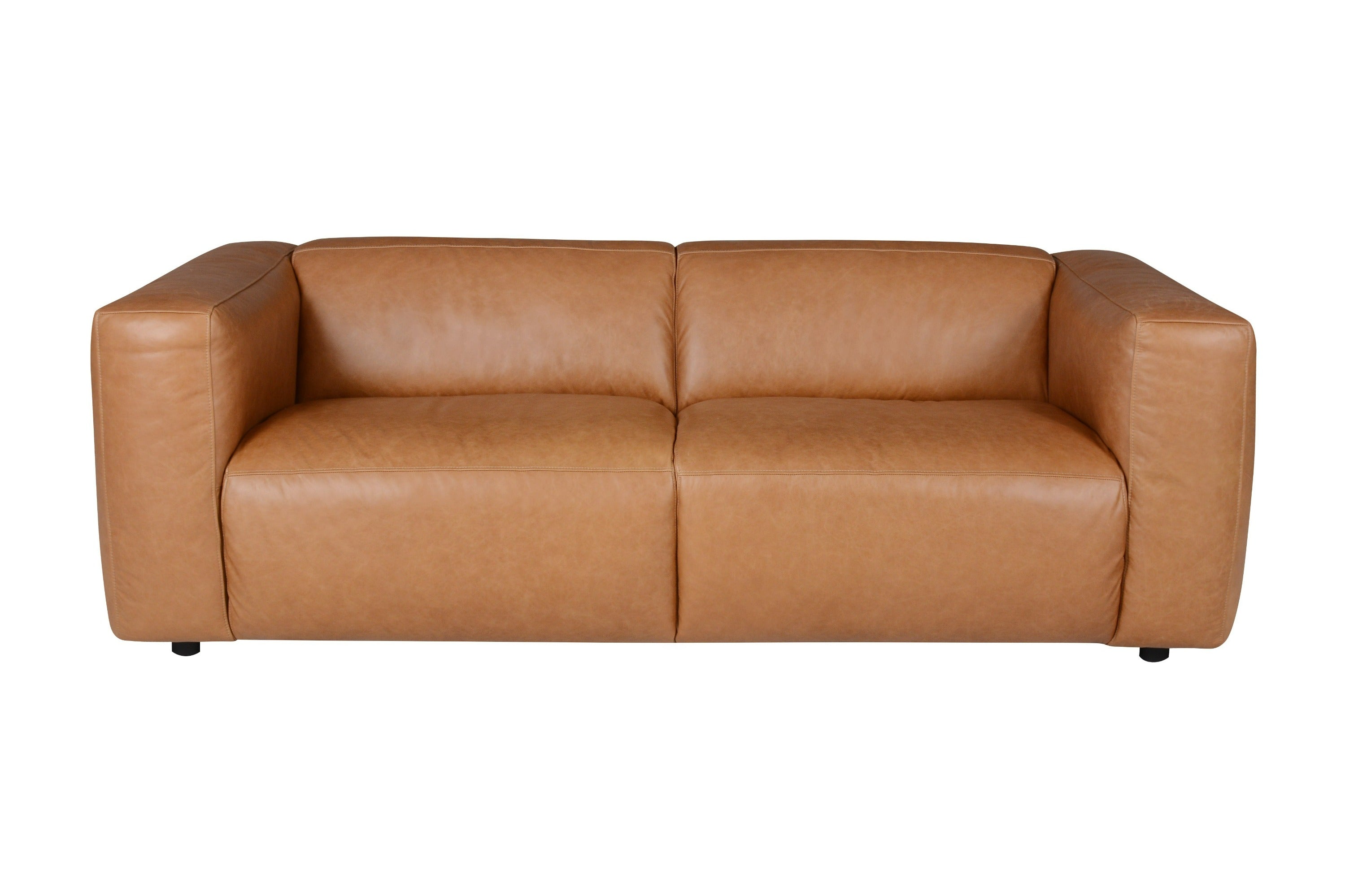 Divani Casa Atka Modern Brown Leather Sofa Model VGMB-MB-2361-BRN