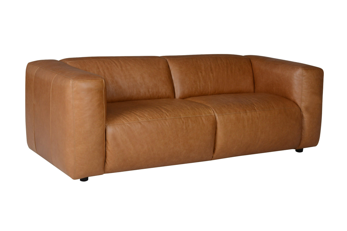 Divani Casa Atka Modern Brown Leather Sofa Model VGMB-MB-2361-BRN
