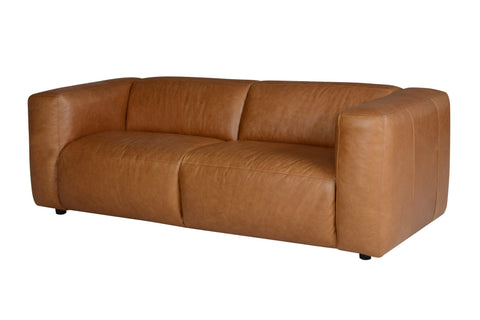 Divani Casa Atka Modern Brown Leather Sofa Model VGMB-MB-2361-BRN