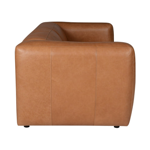 Divani Casa Atka Modern Brown Leather Sofa Model VGMB-MB-2361-BRN