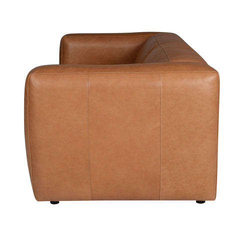 Divani Casa Atka Modern Brown Leather Sofa Model VGMB-MB-2361-BRN