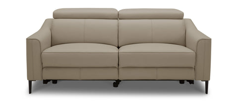 Divani Casa Eden Modern Taupe Leather Sofa With 2 Recliners Model VGKV-KM.5012-SOFA-SAND