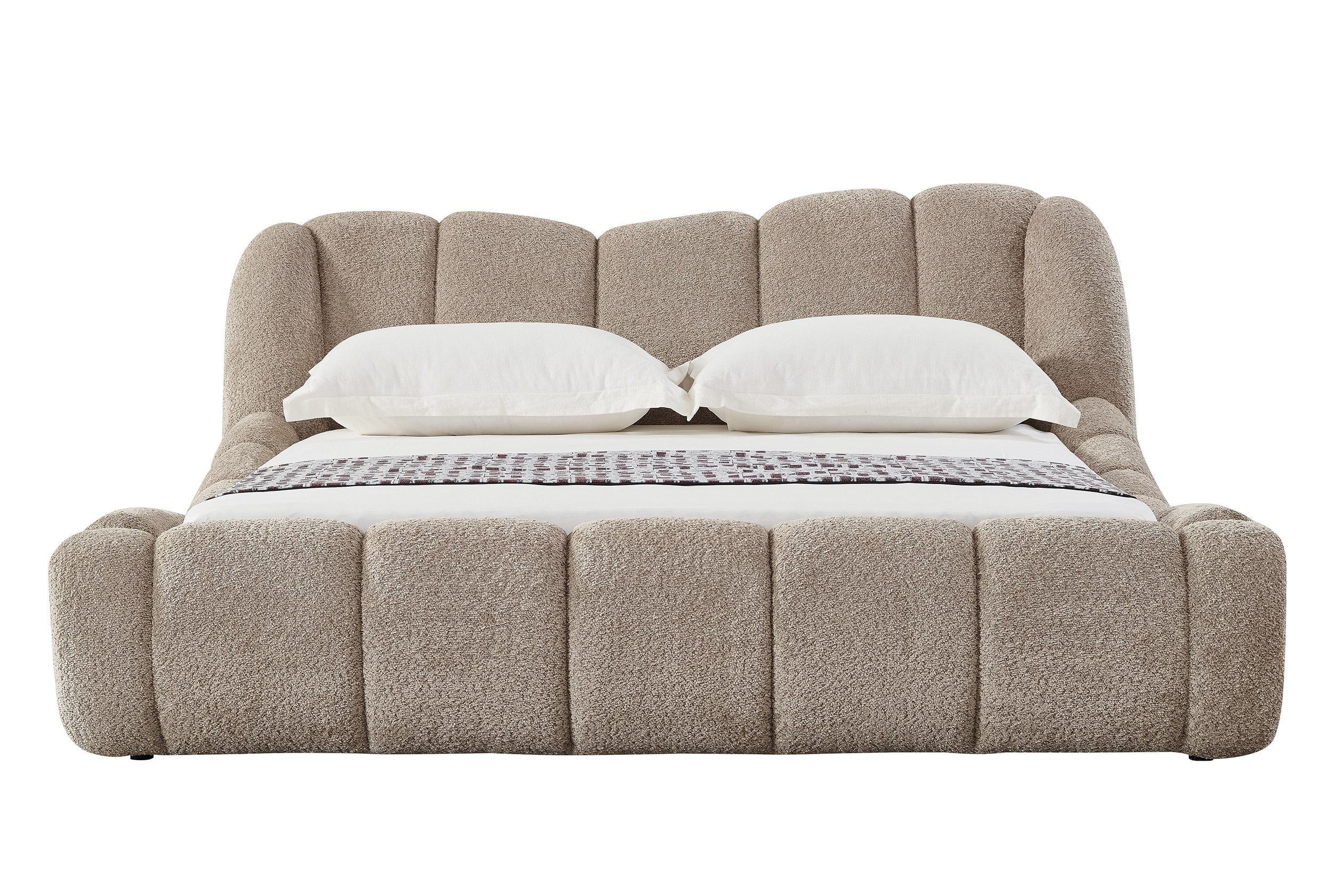 Modrest Janine Modern Tan Fabric Bed Model VGEV-A168-TAN