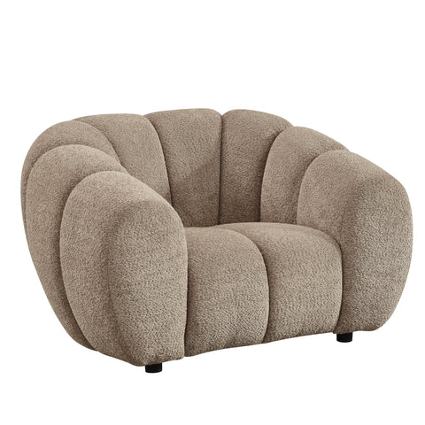 Divani Casa Suki Modern Tan Fabric Chair Model VGEV-23112-CHR-TAN