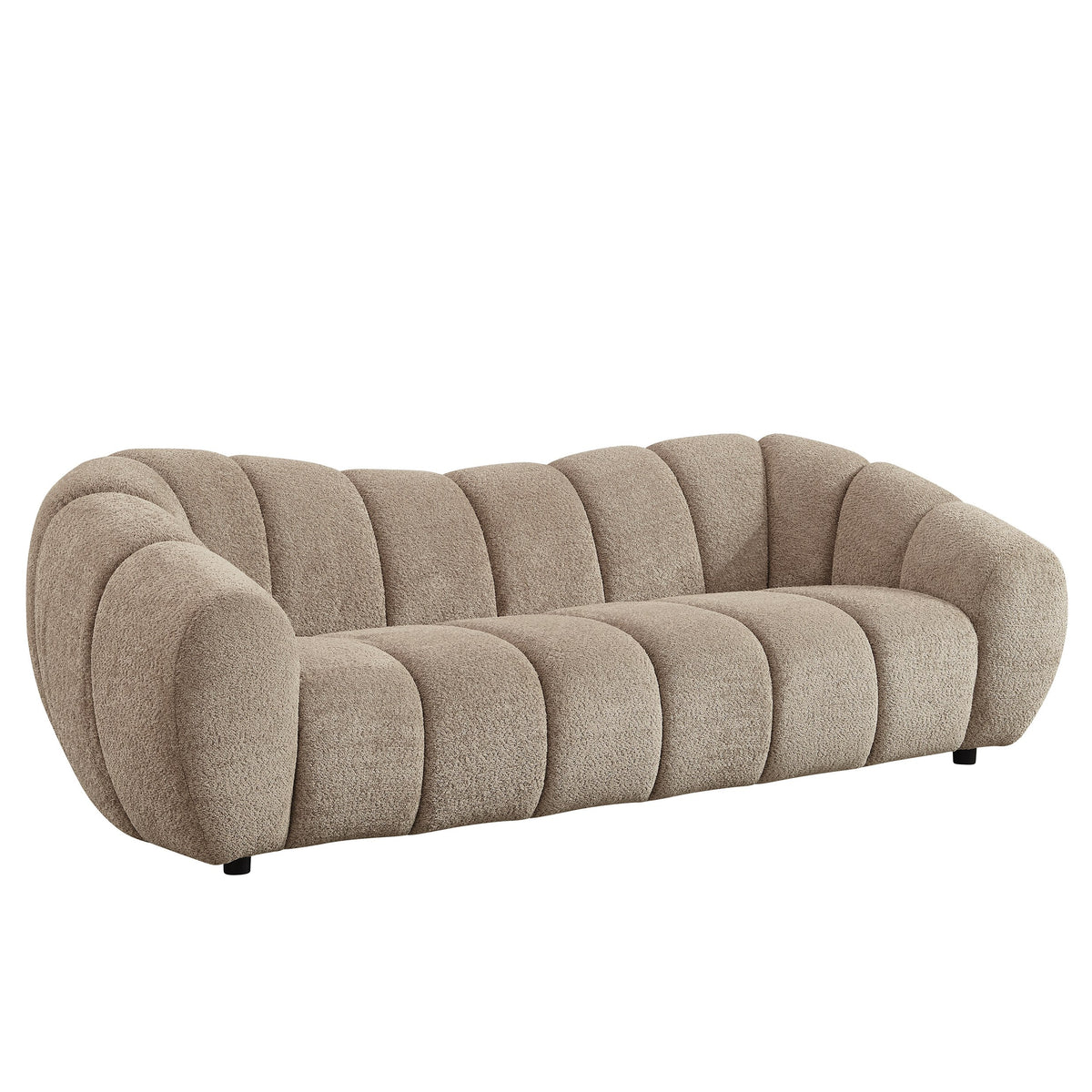 Divani Casa Suki Modern Tan Fabric Sofa Model VGEV-23112-SOFA-TAN
