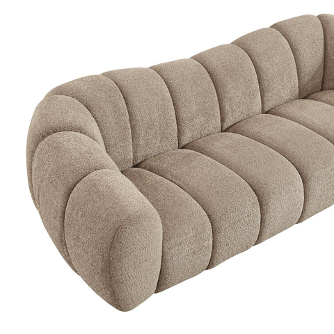 Divani Casa Suki Modern Tan Fabric Sofa Model VGEV-23112-SOFA-TAN