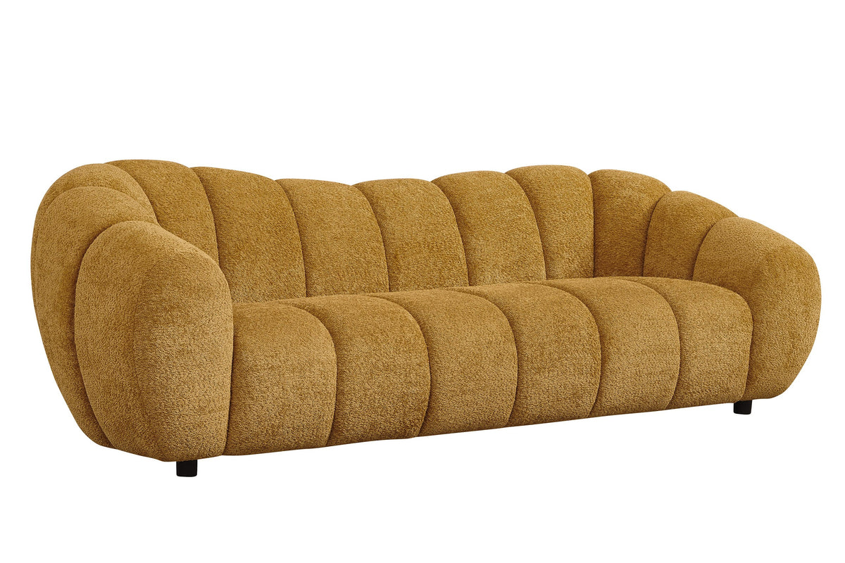 Divani Casa Suki Modern Camel Fabric Sofa Model VGEV-23112-SOFA-CML