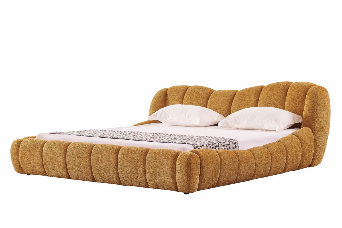 Modrest Janine Modern Camel Fabric Bed Model VGEV-A168-CML