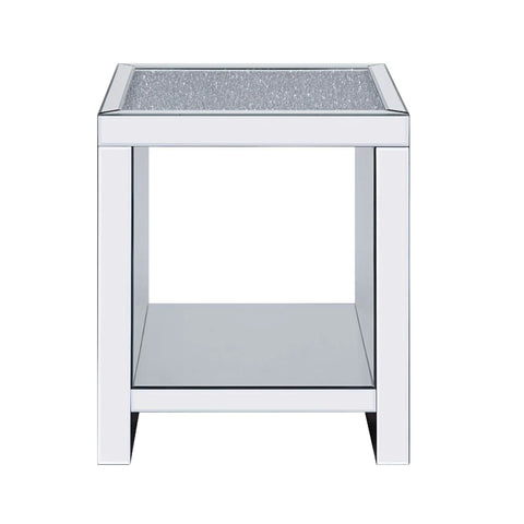 Malish Mirrored End Table Model 83582 By ACME Furniture