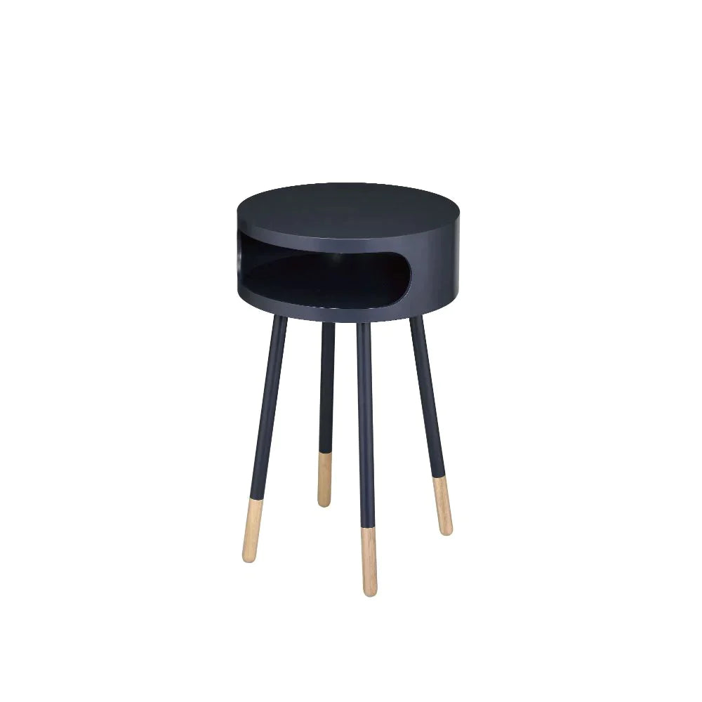 Sonria Black & Natural End Table Model 84448 By ACME Furniture
