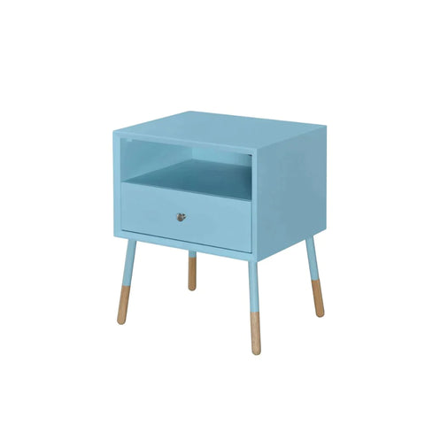 Sonria II Light Blue & Natural End Table Model 84452 By ACME Furniture