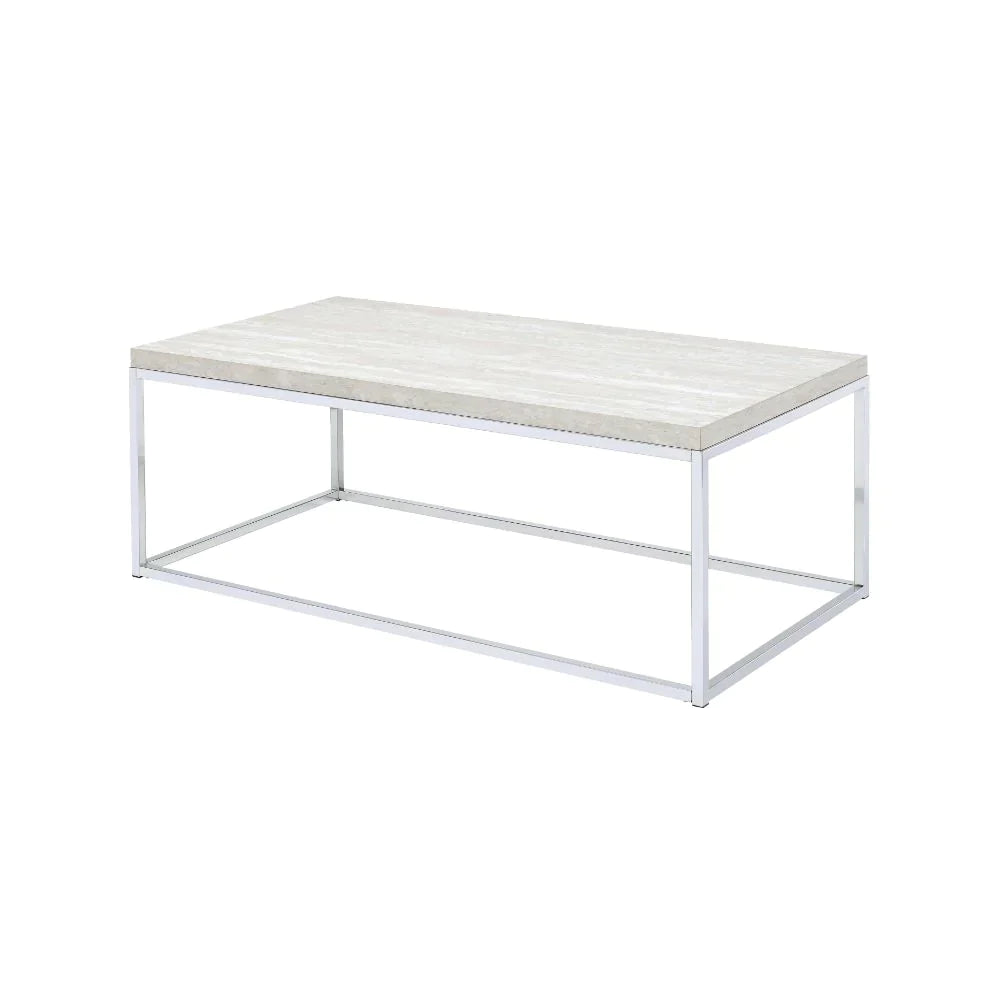 Snyder Chrome Coffee Table Model 84625 By ACME Furniture